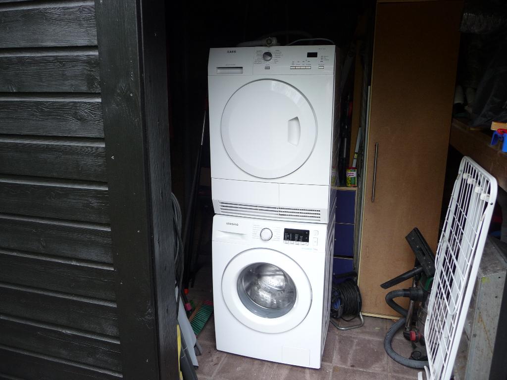 Wasmachine Samsung ECO Bubbel en Warmtepomp Droger AEG, Witgoed en Apparatuur, 6 tot 8 kg, Ophalen, Gebruikt, 85 tot 90 cm