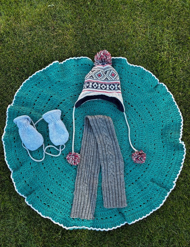 Set muts, sjaal en wanten, Kinderen en Baby's, Gebruikt, Ophalen of Verzenden, Prenatal, Maat 68