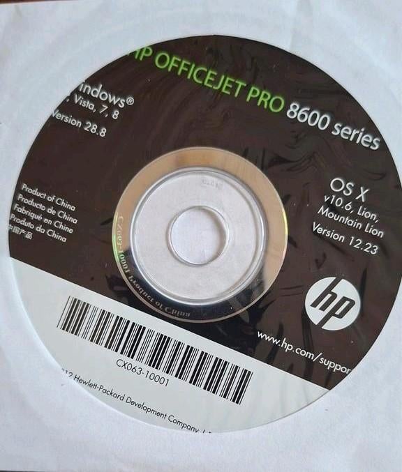 HP OfficeJet Pro 8600 series installatie CD, Ophalen of Verzenden, Gebruikt, Inkjetprinter, HP