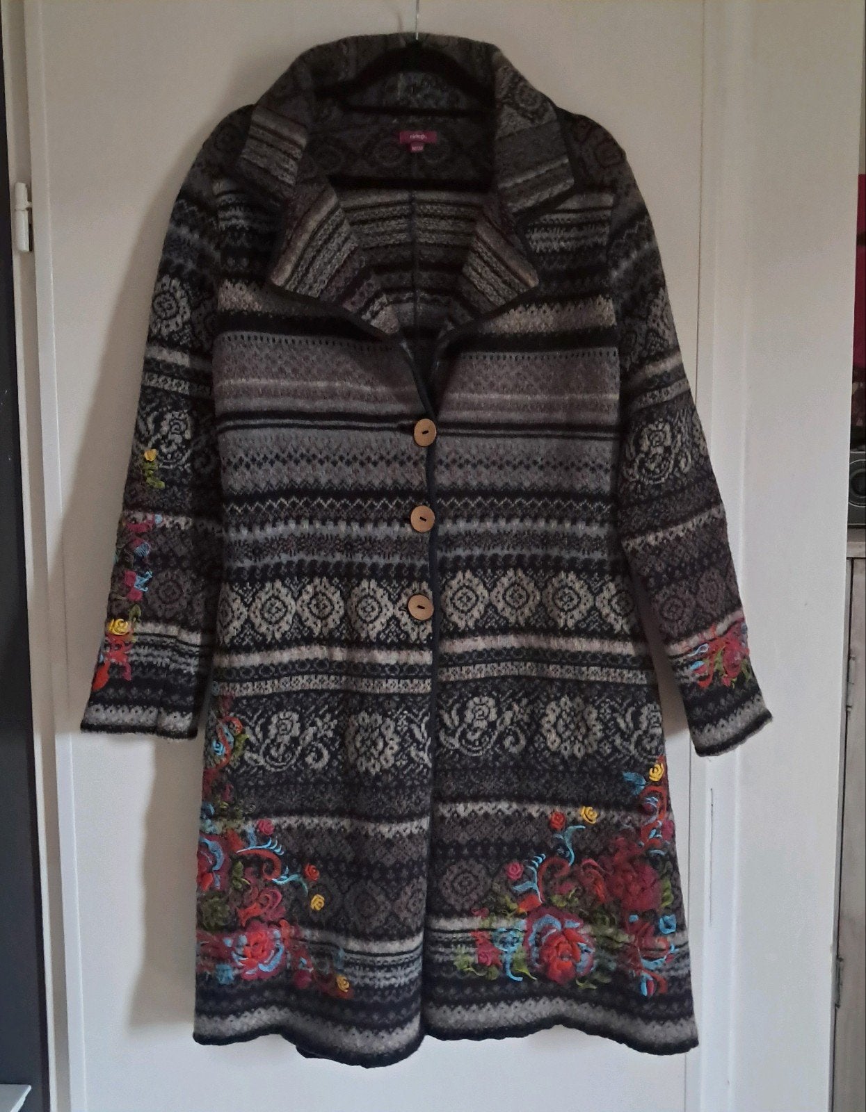 Lang wollen vest/ jas, maat M/L, Maat 38/40 (M), Ophalen of Verzenden, Zo goed als nieuw, Ivko