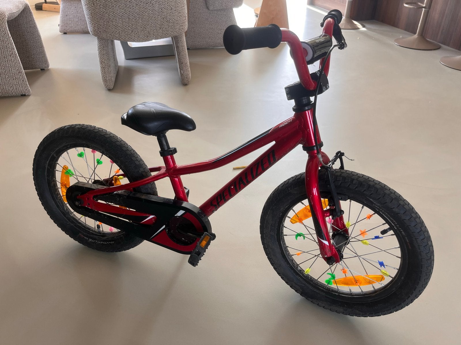 Specialized Riprock Kinderfiets Rood 16 inch, Fietsen en Brommers, Fietsen | Kinderfietsjes, Ophalen, Gebruikt, Velgrem, 16 tot 20 inch
