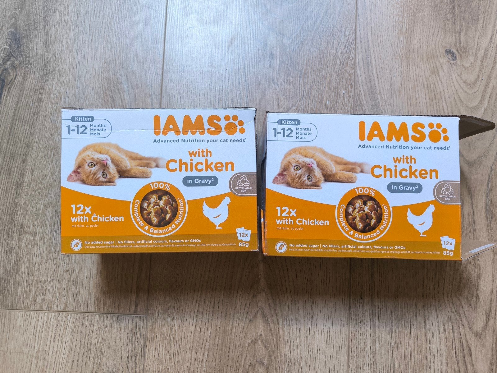 IAMS Advanced Nutrition Kitten Kip in Saus 2 dozen - nieuw, Dieren en Toebehoren, Dierenvoeding, Ophalen of Verzenden, Kat