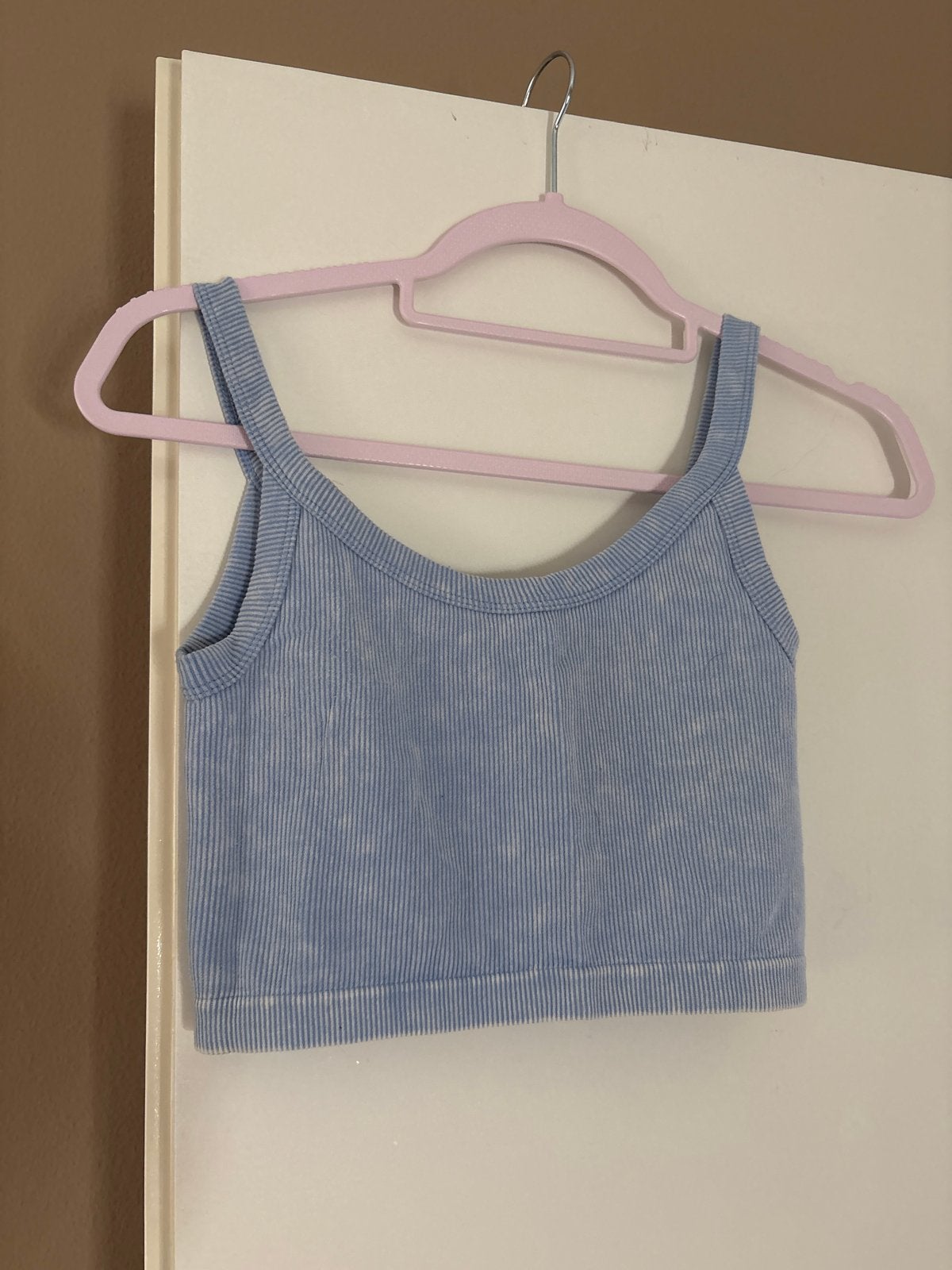 Stradivarius Tie-Dye Topje - Goede Staat - Maat XS, Kleding | Dames, Tops, Blauw, Ophalen of Verzenden, Zo goed als nieuw, Zonder mouw