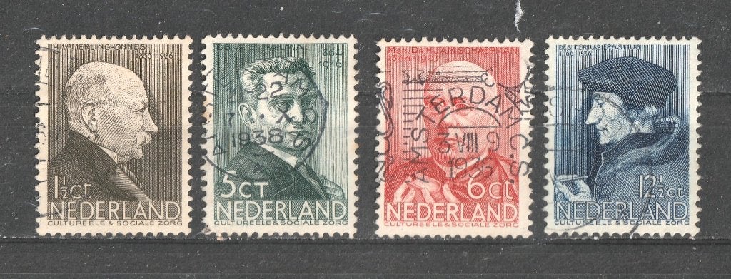 nvph 283-86 Zomerzegels 1936, Verzenden, T/m 1940, Gestempeld