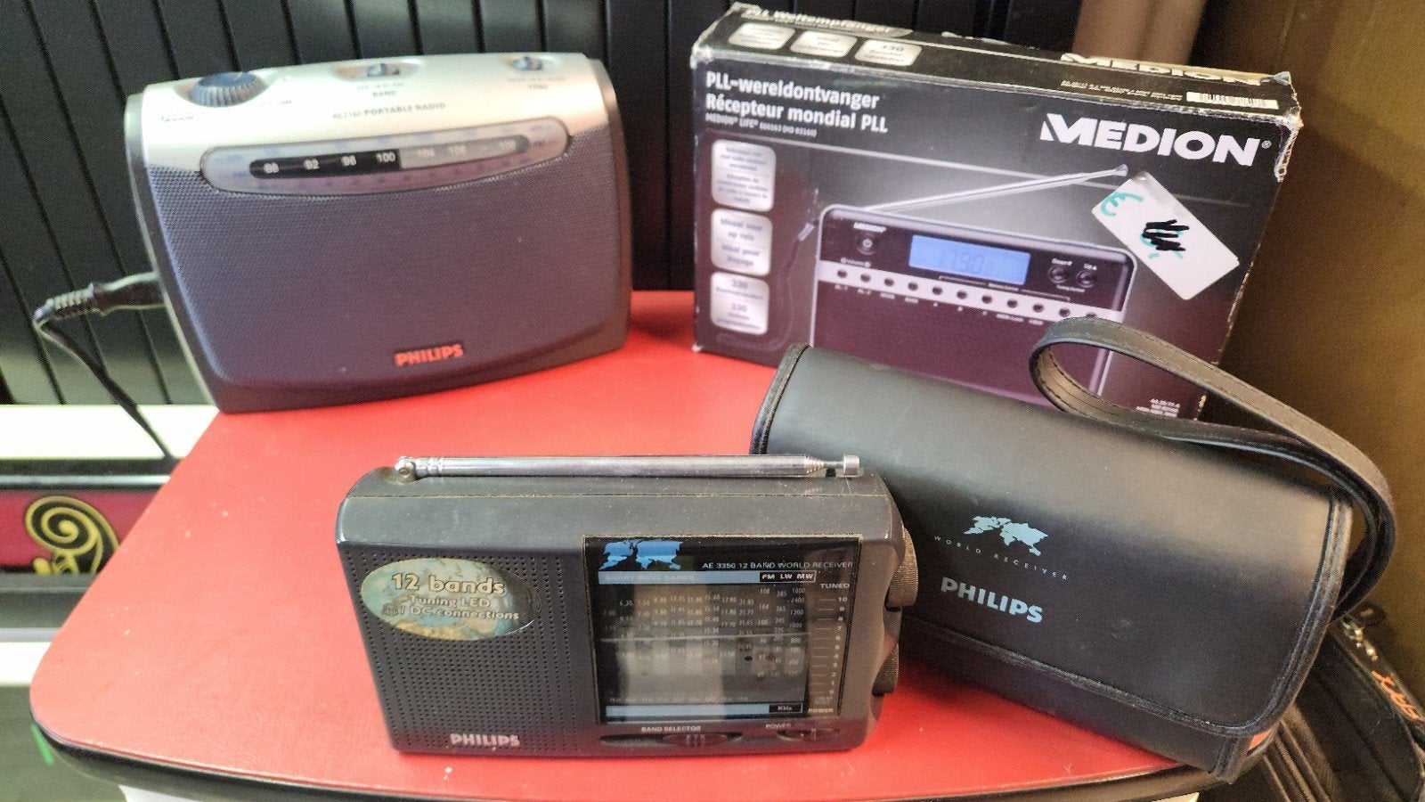 Diverse radio's: Philips en Medion wereldontvanger, Ophalen of Verzenden, Gebruikt, Radio