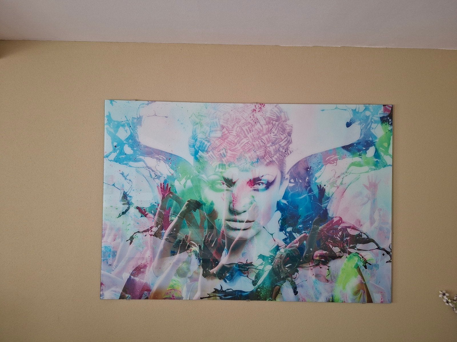 Glasschilderij, Antiek en Kunst, Ophalen