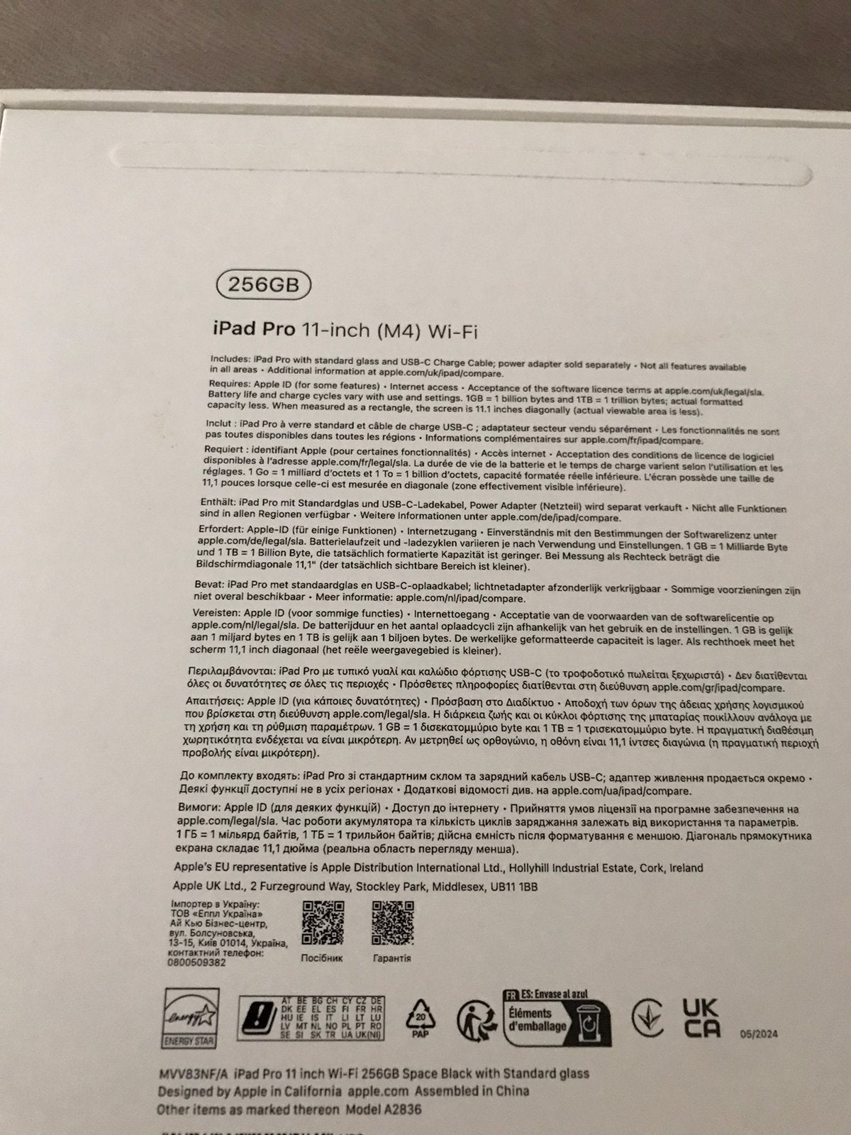 Foto 6 van iPad Pro 11 inch M4 chip black 256gb als nieuw en Factuur