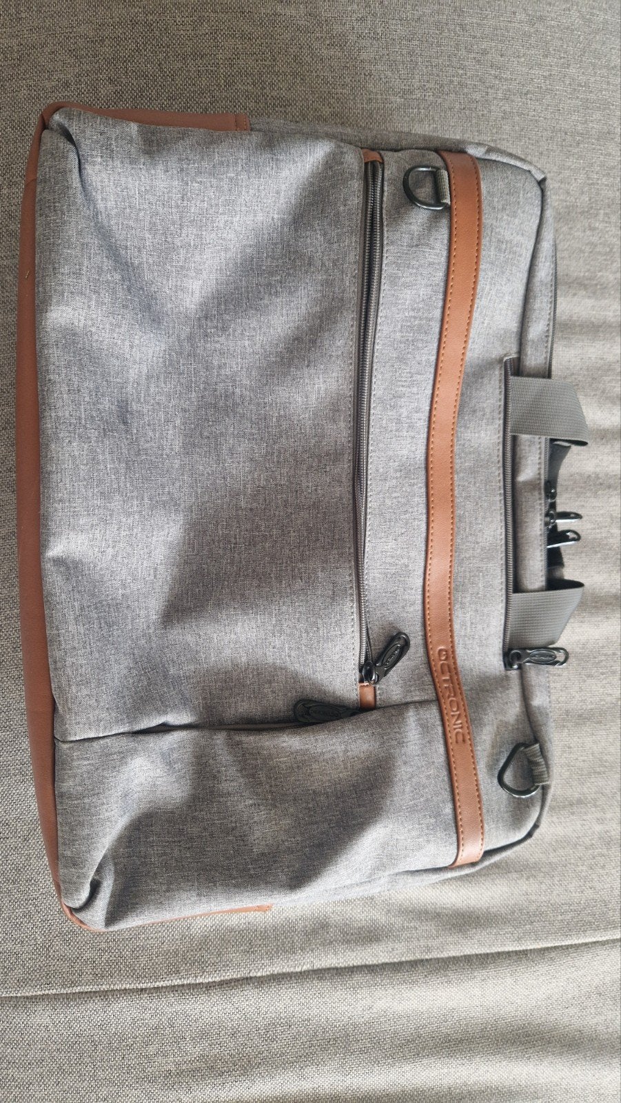 Octronic laptoptas grijs/bruin, Computers en Software, Ophalen, 15 inch, Zo goed als nieuw