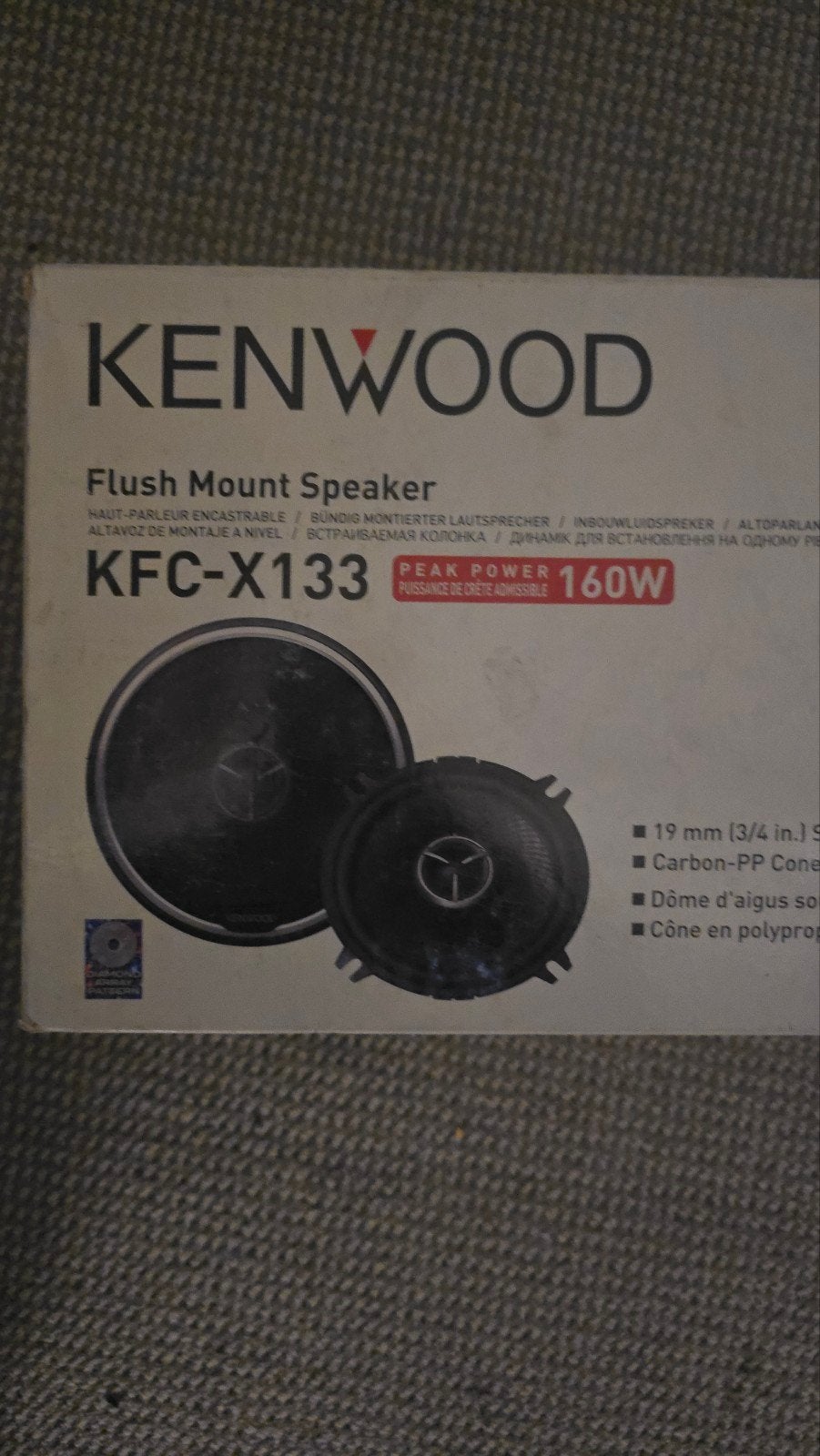 Kenwood KFC-X133 Flush Mount Speakers 160W, Auto diversen, Autospeakers, Ophalen, Nieuw
