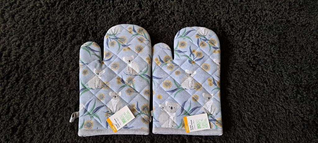 Nieuwe ovenwanten met koala's rechtreeks uit Australië, Huis en Inrichting, Keuken | Textiel, Nieuw, Overige typen, Blauw, Ophalen of Verzenden