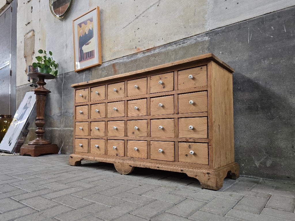 Antiek Grenen Ladekast | Vintage Houten Dressoir | Lade Kast, Antiek en Kunst, Ophalen of Verzenden