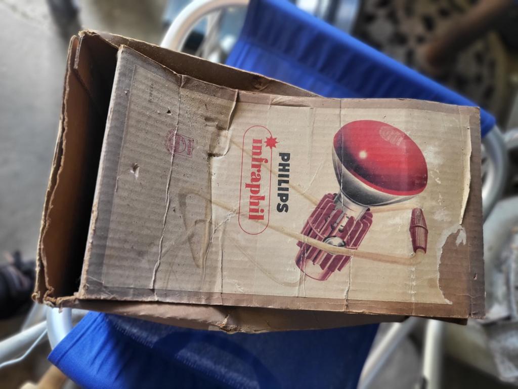 Retro rode lamp nog in verpakking., Ophalen of Verzenden, Gebruikt
