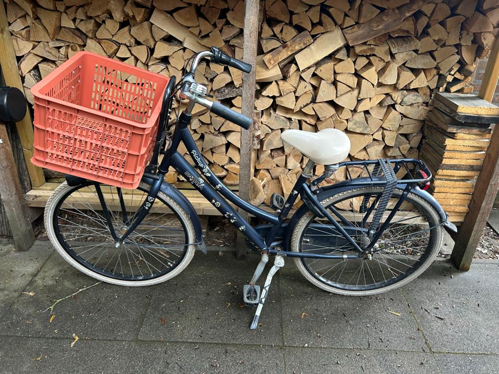 Meisjesfiets 26 inch Sparta Pickup - Donkerblauw, Terugtraprem, Gebruikt, Versnellingen, Ophalen