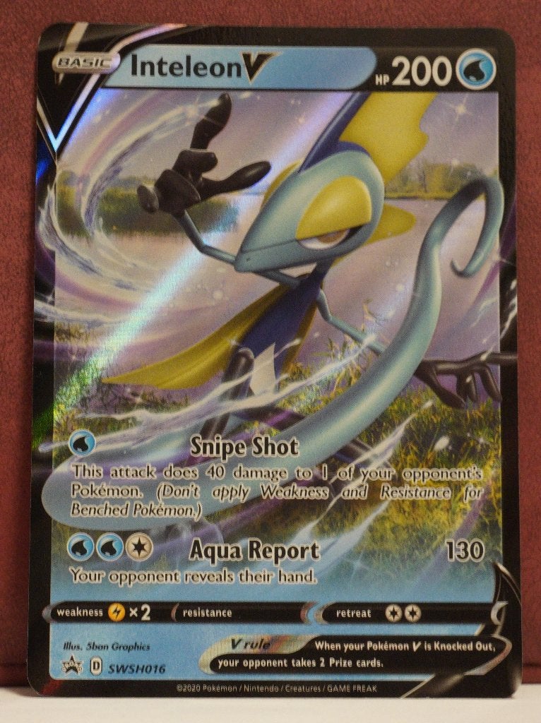 Inteleon V SWSH016 SWSH Black Star Promos Pokèmon Kaart, Verzenden, Nieuw, Losse kaart