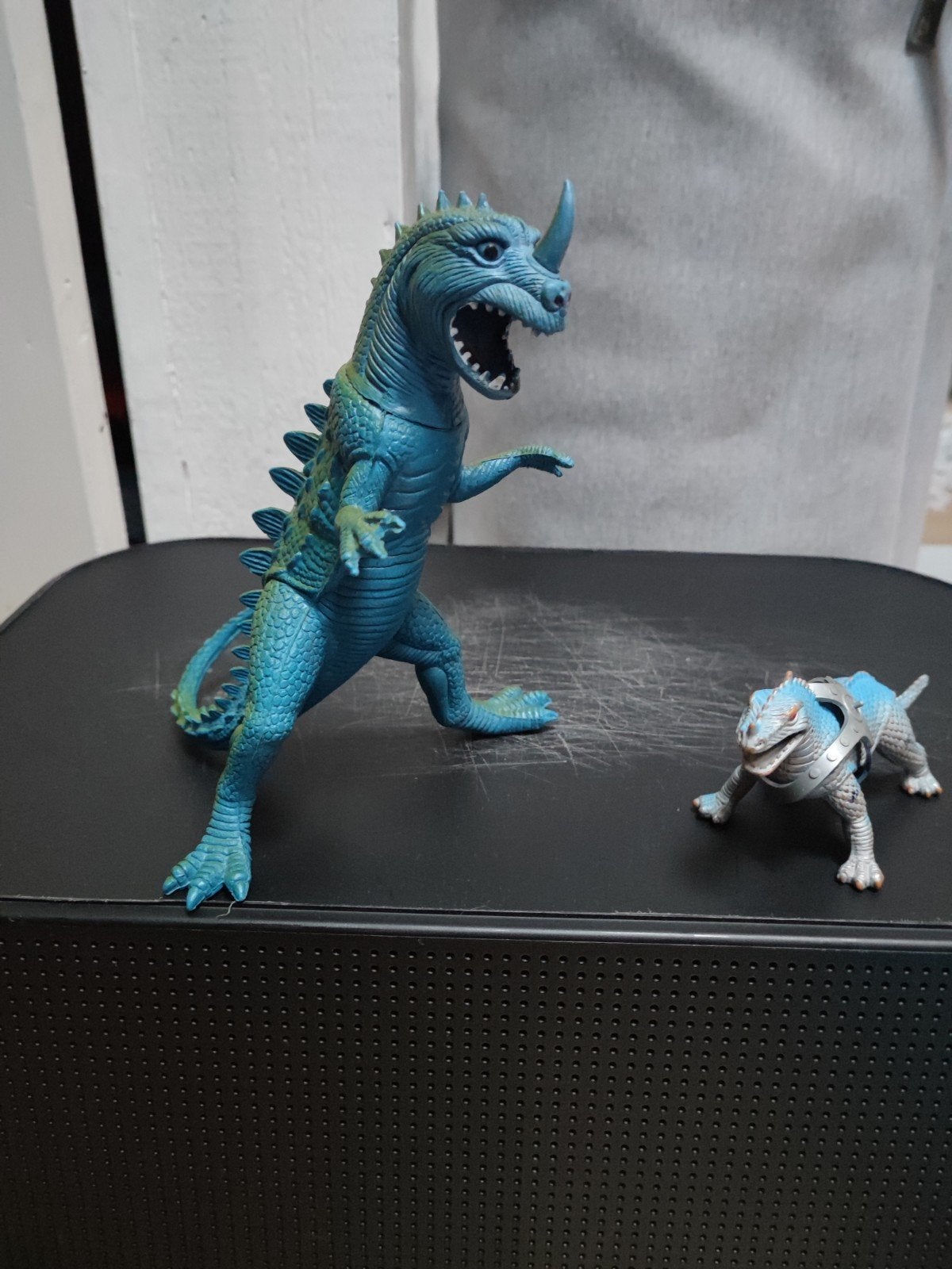 Vintage speelgoed dinosaurus figuren - set van 2, Ophalen of Verzenden, Gebruikt