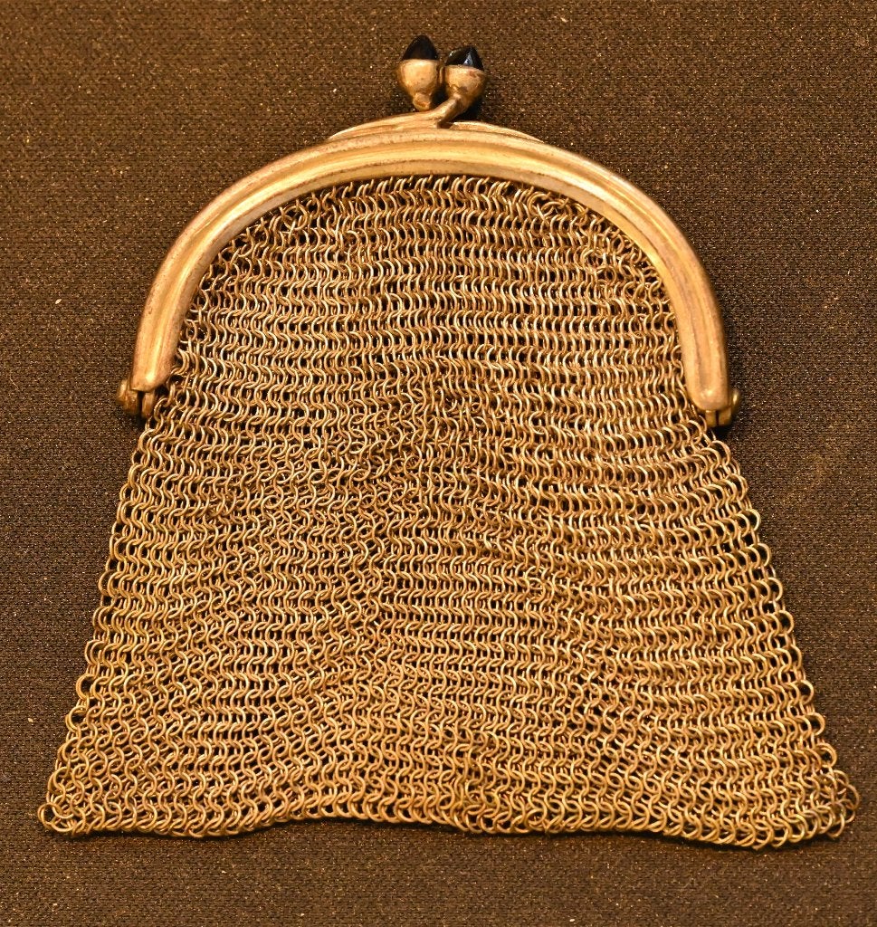 **Vintage malienkolder beursje** | ca. 1930–1960, Antiek en Kunst, Ophalen of Verzenden, Zilver