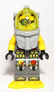 LEGO Atlantis atl023 Atlantis Diver 7 - Brains - With Yellow, Overige thema's, Lego, Nieuw, Ophalen of Verzenden