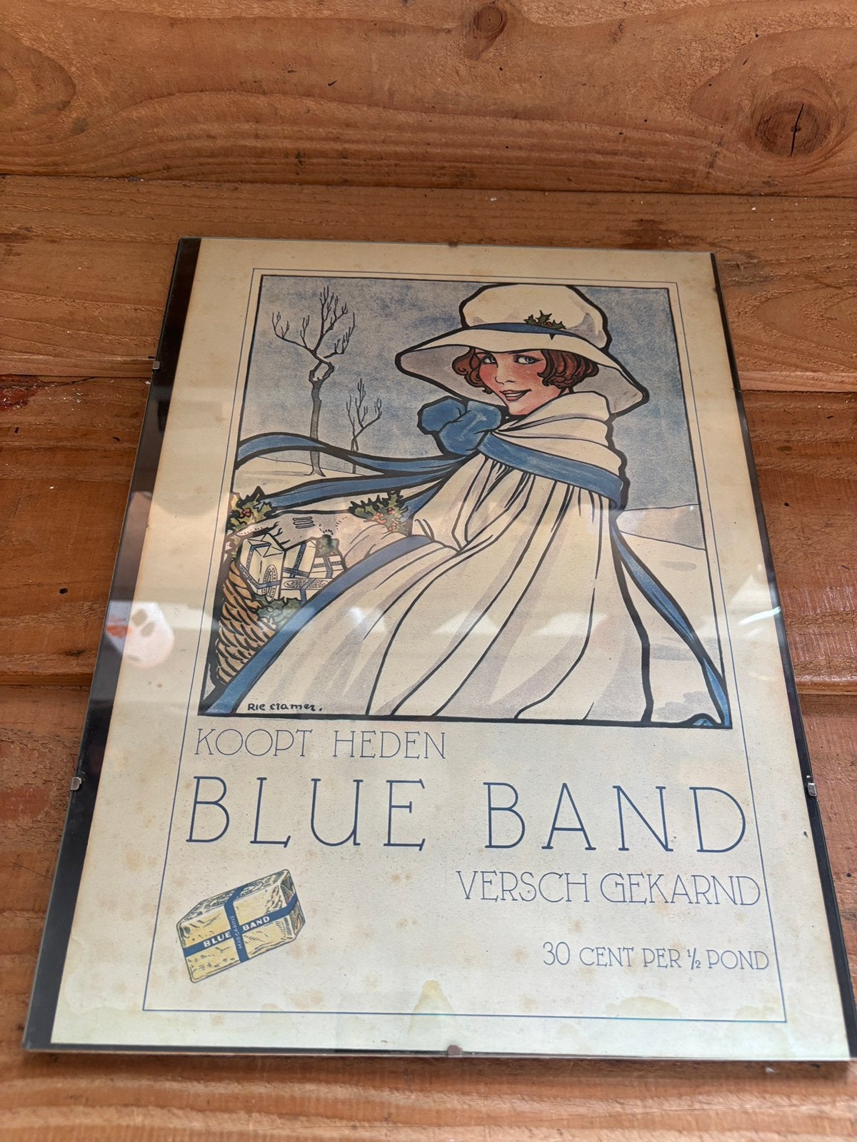 Blue Band poster, Verzamelen, Posters, Ophalen of Verzenden, A1 t/m A3, Overige onderwerpen, Rechthoekig Staand