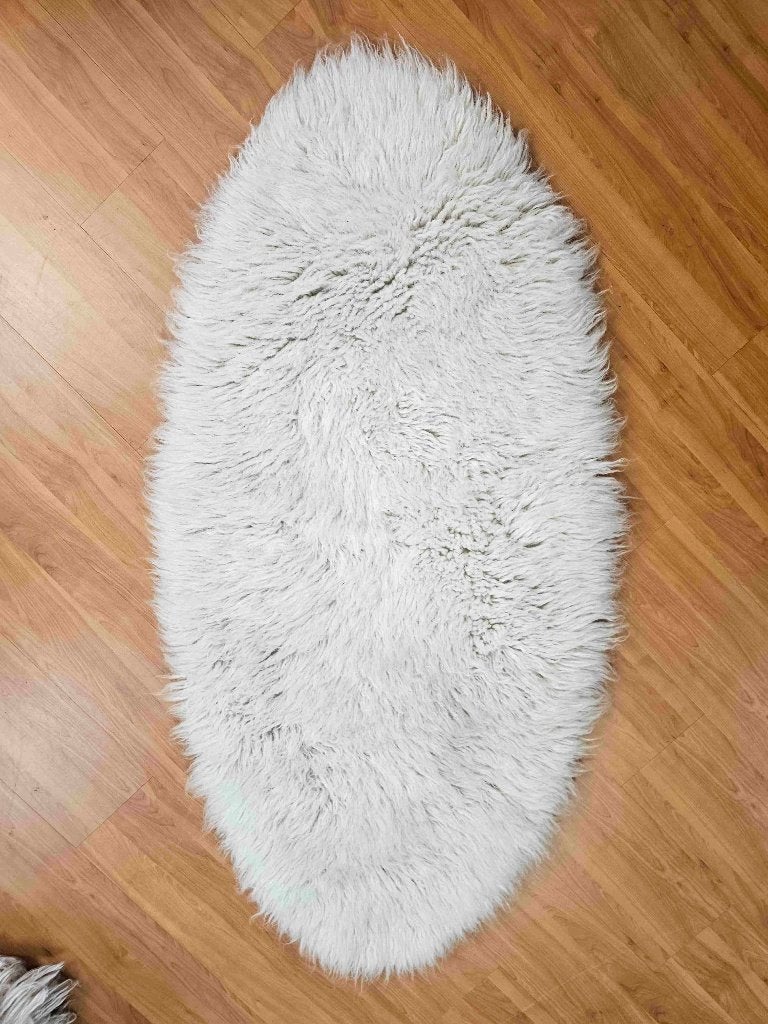 Wollen flokati kleed 150/70 cm
