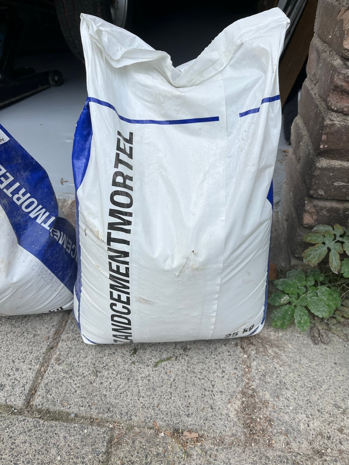 Gratis zandcement mortel 25 kg, Ophalen, Nieuw