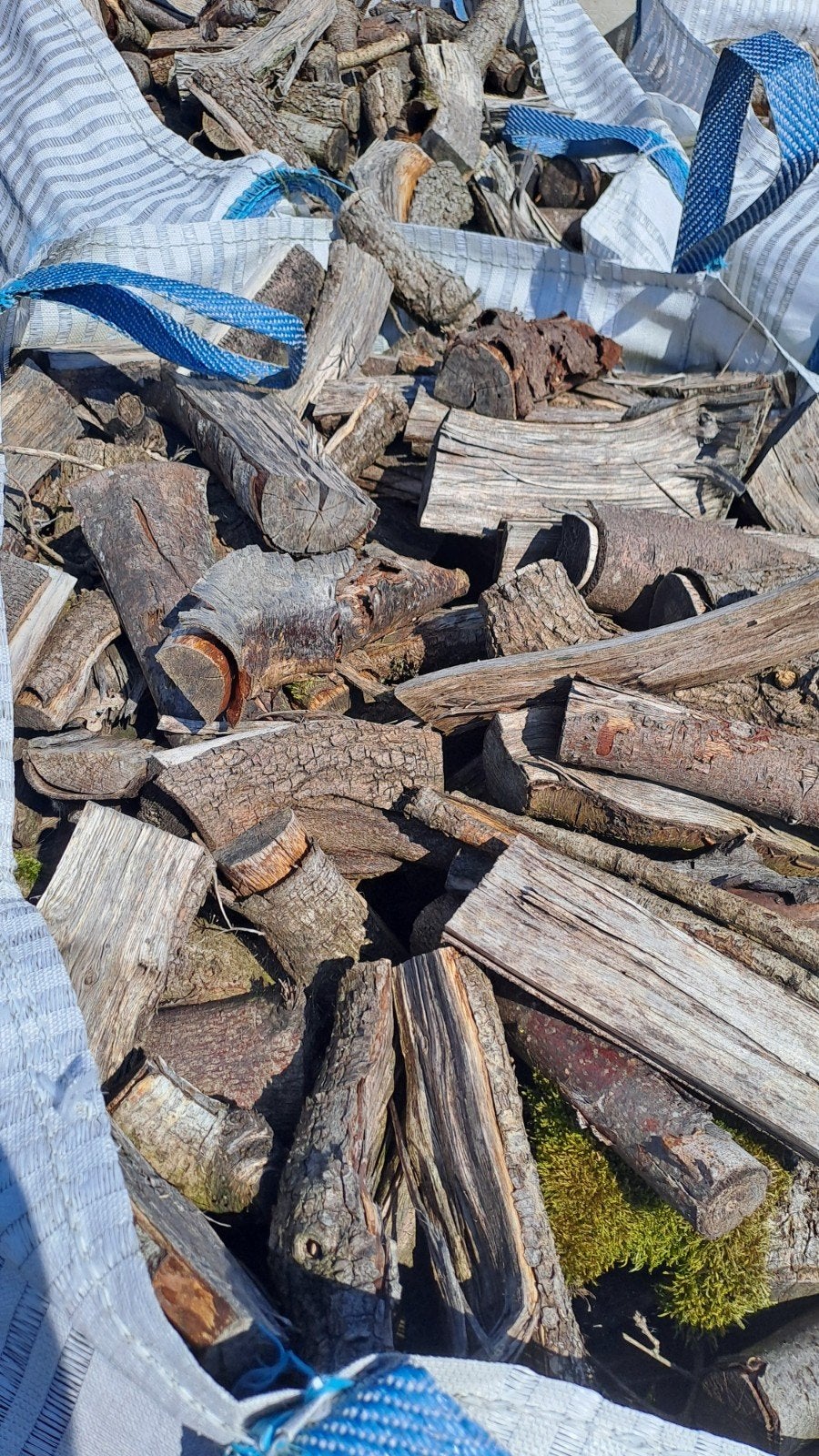Big bag gedroogd gekloofd haardhout, 3 tot 6 m³, Ophalen of Verzenden