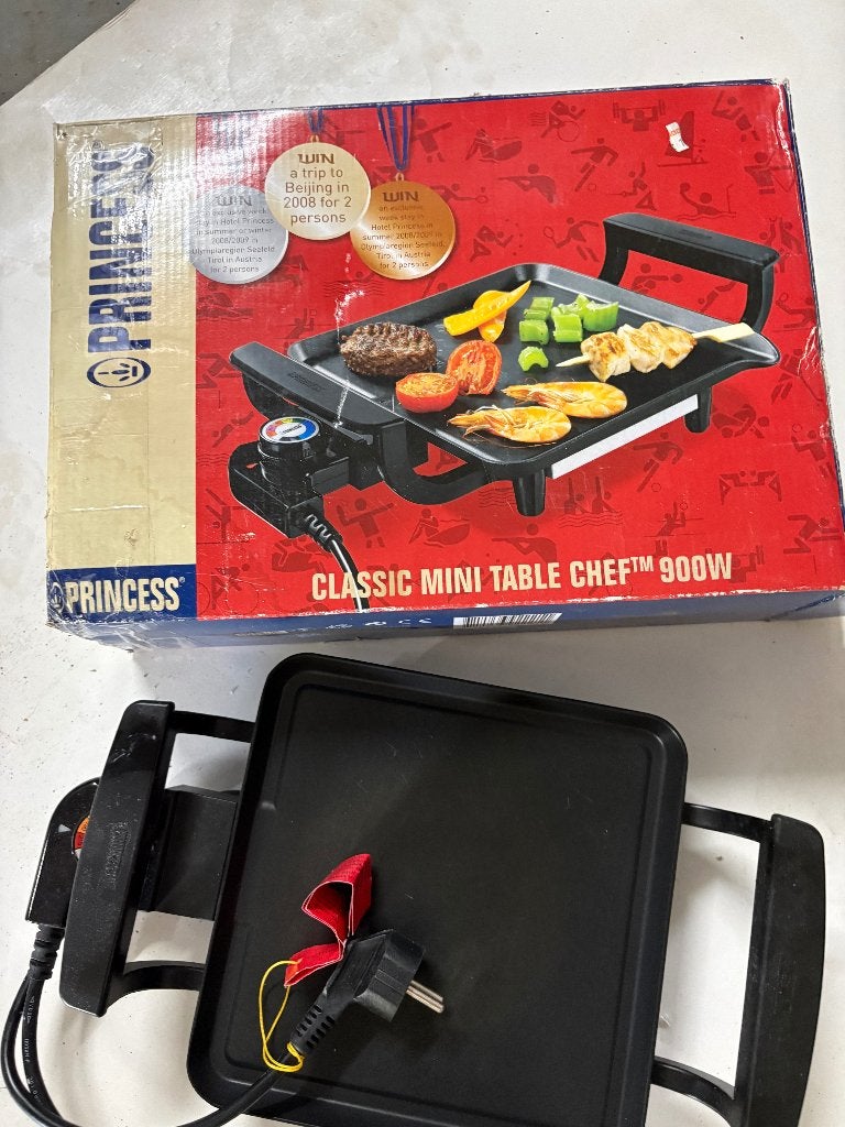 Tafel bakplaat mini (2 persoons), Ophalen, Zo goed als nieuw, Tafelgrill