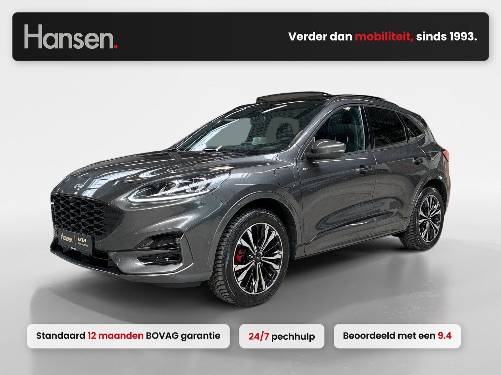 Ford Kuga 2.5 PHEV ST-Line X I Panoramadak I 19 Inch I HUD I, Gebruikt, 4 cilinders, Leder, Bedrijf
