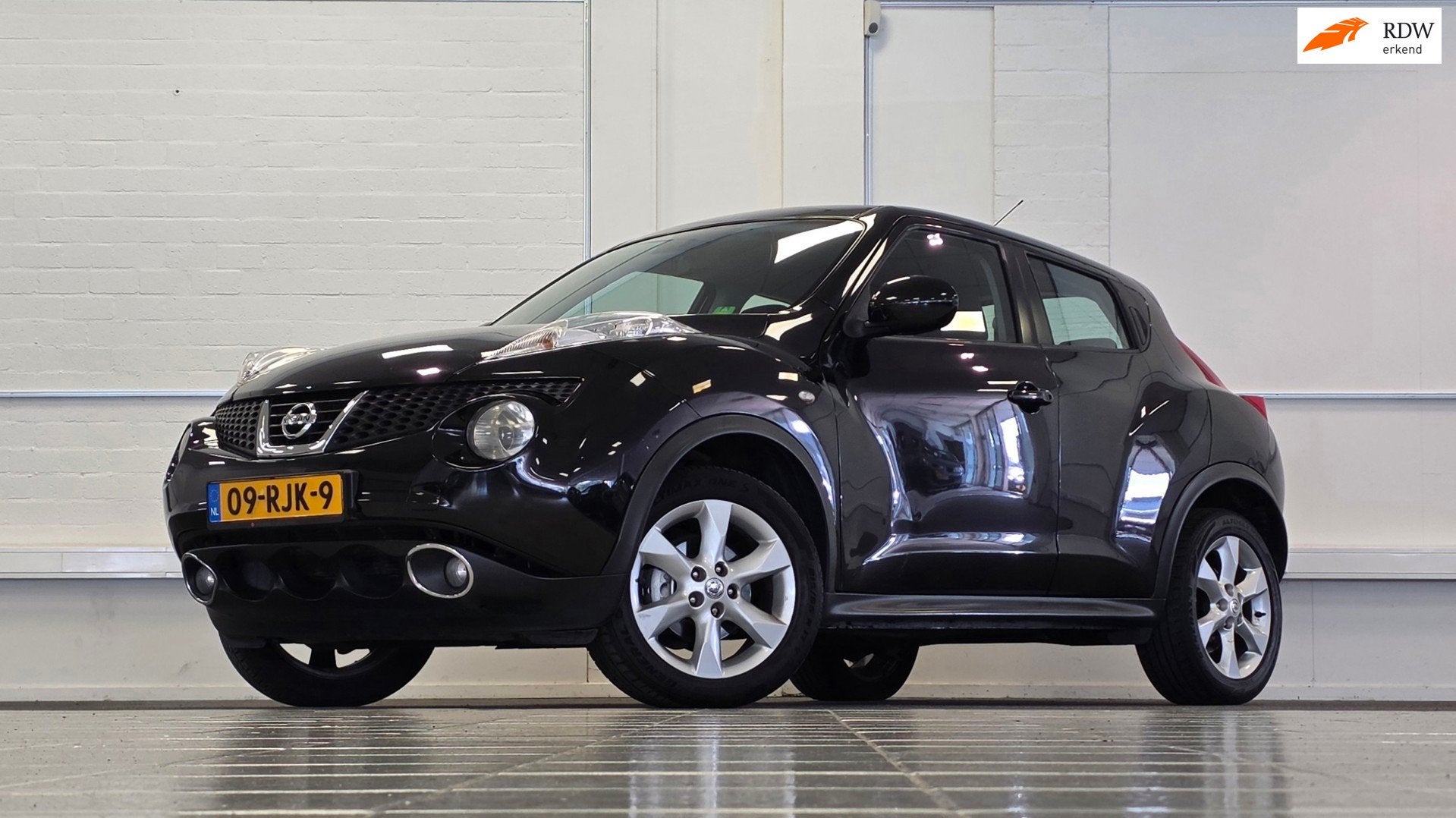 Nissan Juke 1.6i 16V Acenta Navigatie Garantie APK Nieuw, Auto's, Voorwielaandrijving, Euro 5, Stof, Zwart