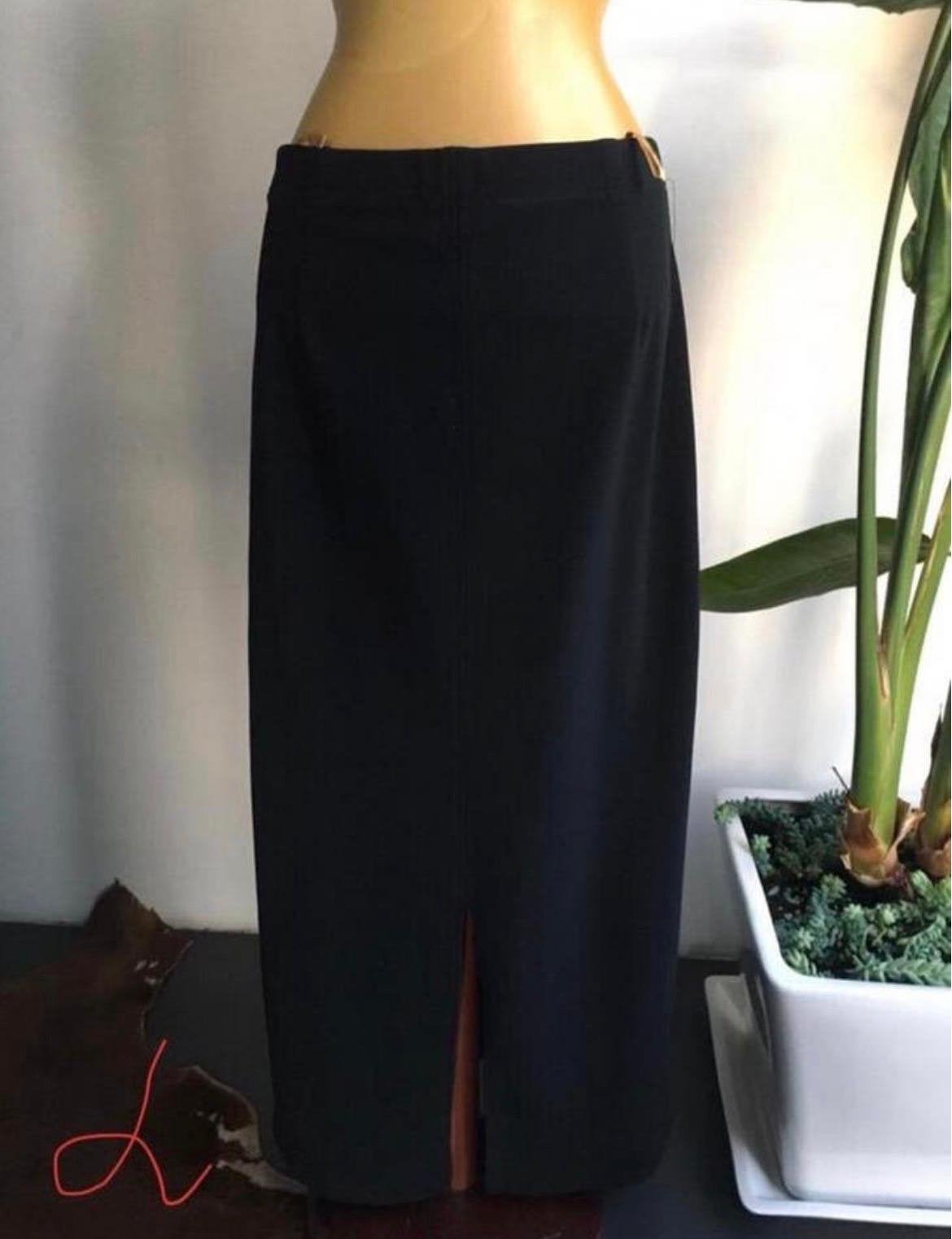Elegante lange bruine rok met split aan de voorkant Maat M, Kleding | Dames, Rokken, Maat 38/40 (M), Bruin, Ophalen of Verzenden