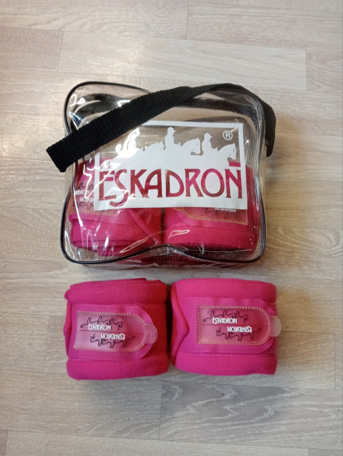 Zgan roze Eskadron bandageset pony/cob, Ophalen of Verzenden, Zo goed als nieuw
