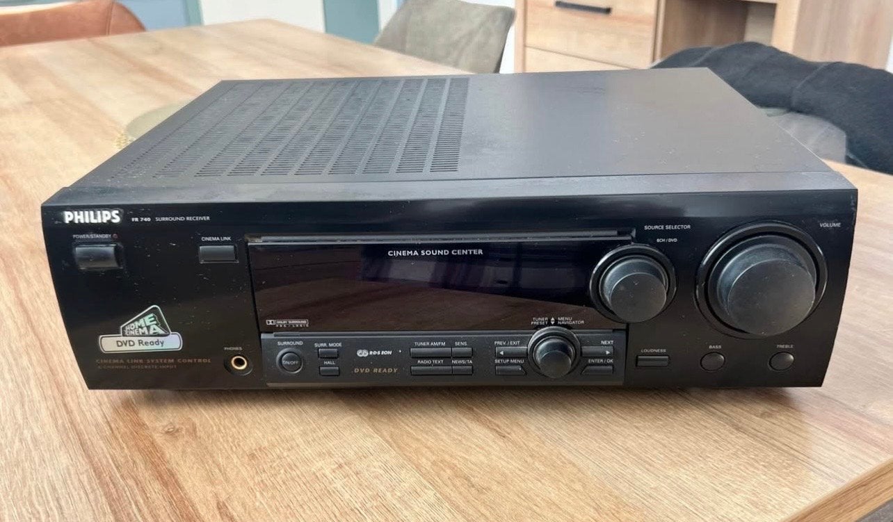 Philips FR740 Surround Receiver - Home Cinema Sound, Overige merken, Ophalen of Verzenden, 120 watt of meer, Gebruikt