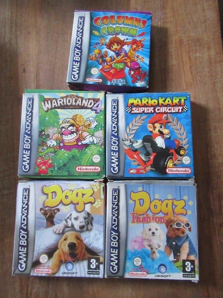 5 Nintendo GAMEBOY ADVANCE SPELLEN, oa Mario Kart, Warioland, Spelcomputers en Games, 1 speler, Racen en Vliegen, Ophalen of Verzenden