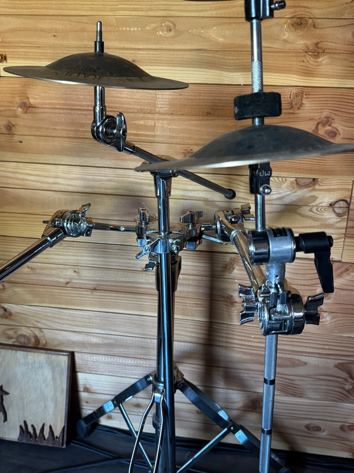 Cymbal stand met meerdere bevestigingspunten, Ophalen of Verzenden, Gebruikt