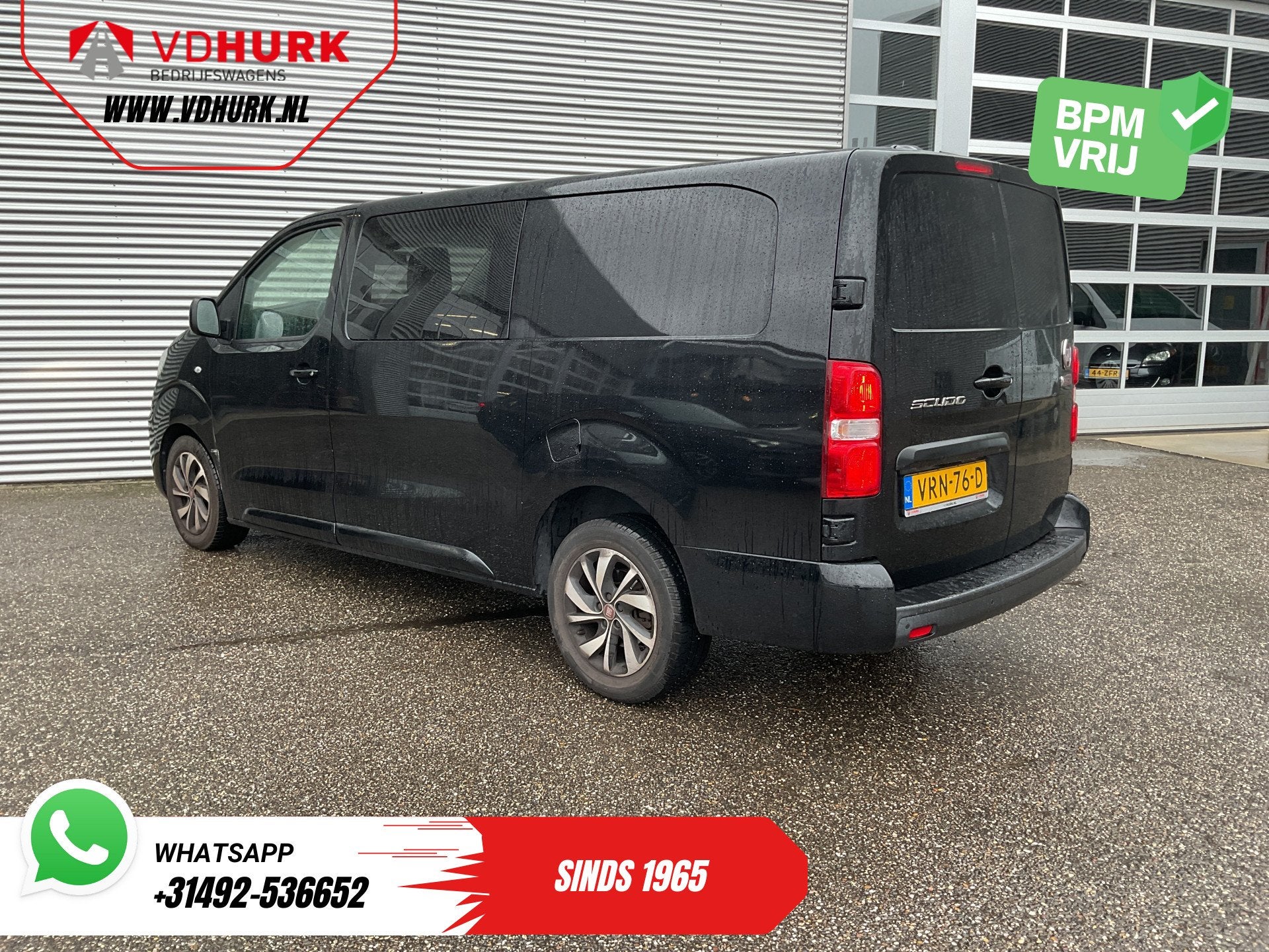 Fiat Scudo 2.0 MJ 180 pk Aut. DC Dubbel Cabine Carplay/ Xeno, Stof, Gebruikt, Euro 6, 4 cilinders