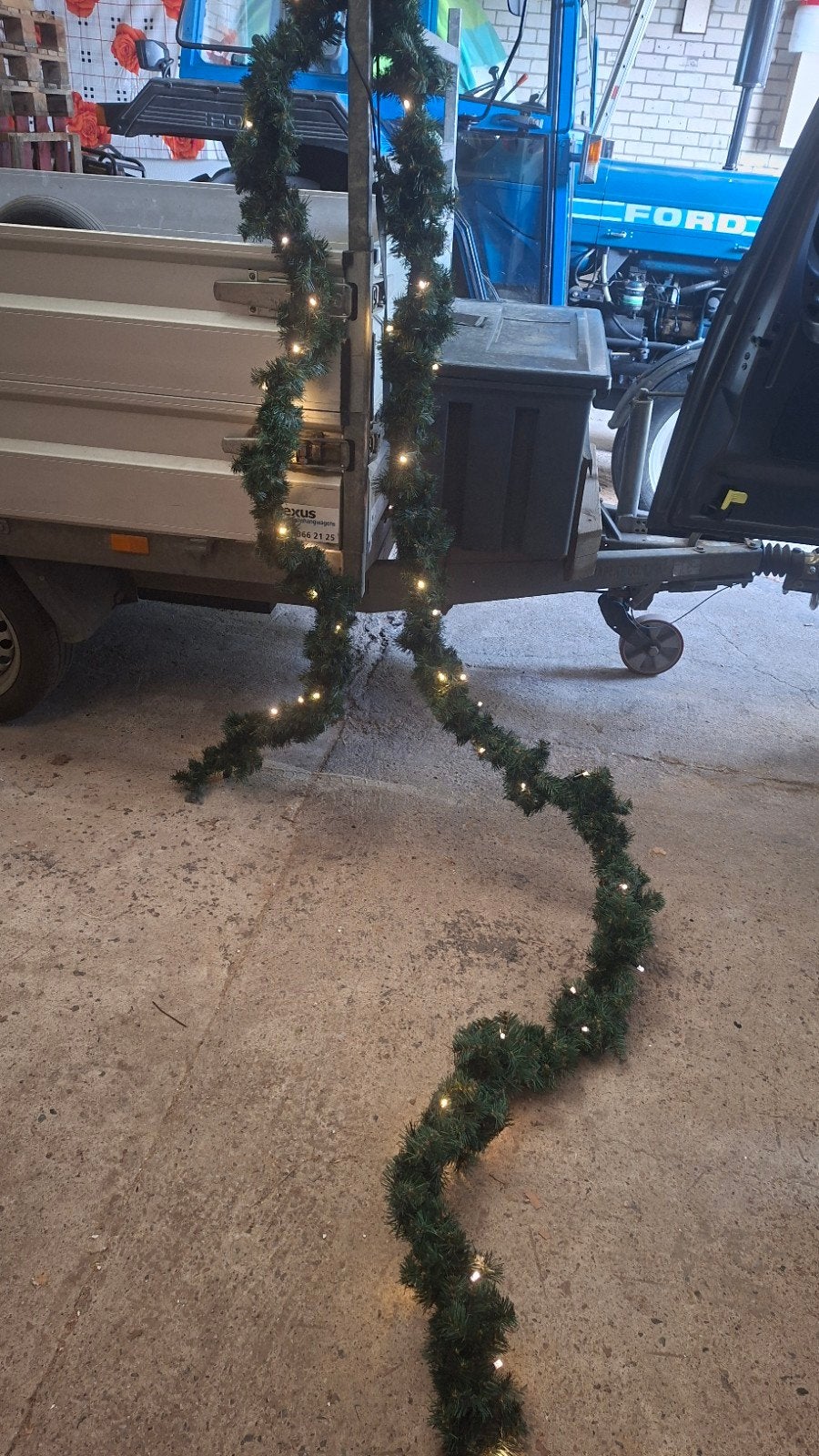 Kerstverlichting +/- 500+ m1 Guirlande met LED verlichting., Diversen, Kerst, Ophalen