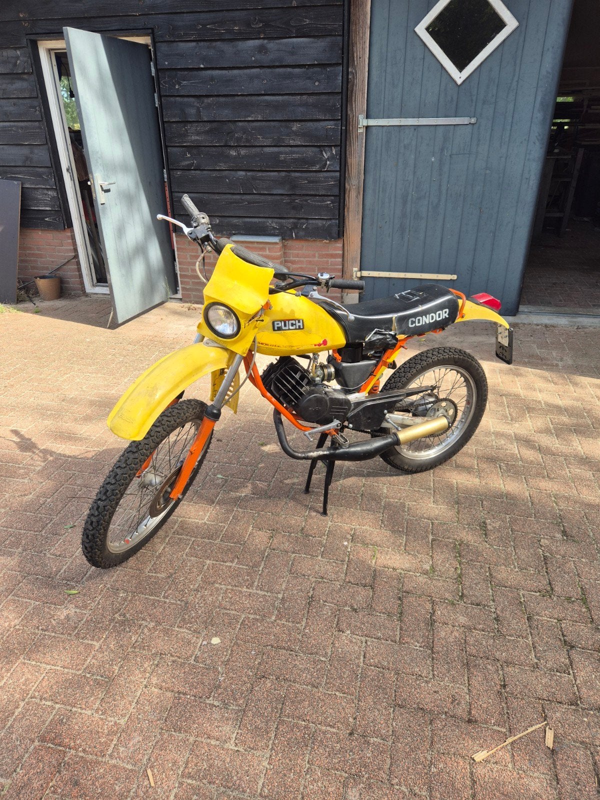 Puch Condor bromfiets - Geel, in goede staat, Ophalen, Gebruikt, Maximaal 45 km/u, Overige modellen
