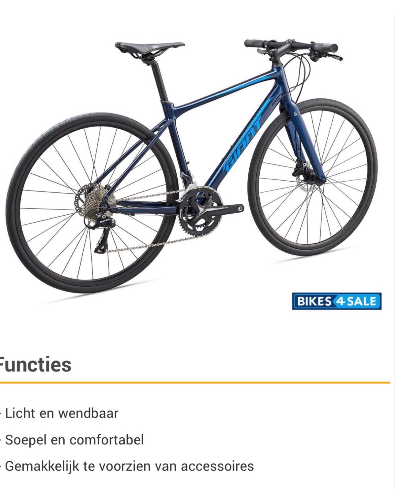 Sportfiets, Ophalen, Zo goed als nieuw, Minder dan 10 versnellingen, Overige merken