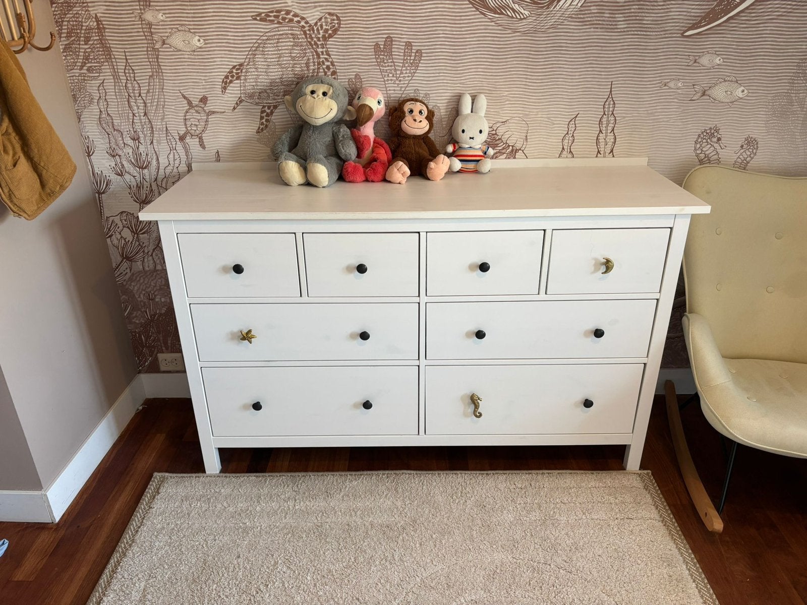 Hemnes ladekast IKEA, Huis en Inrichting, Kasten | Ladekasten, Ophalen, Gebruikt, 5 laden of meer, Minder dan 100 cm