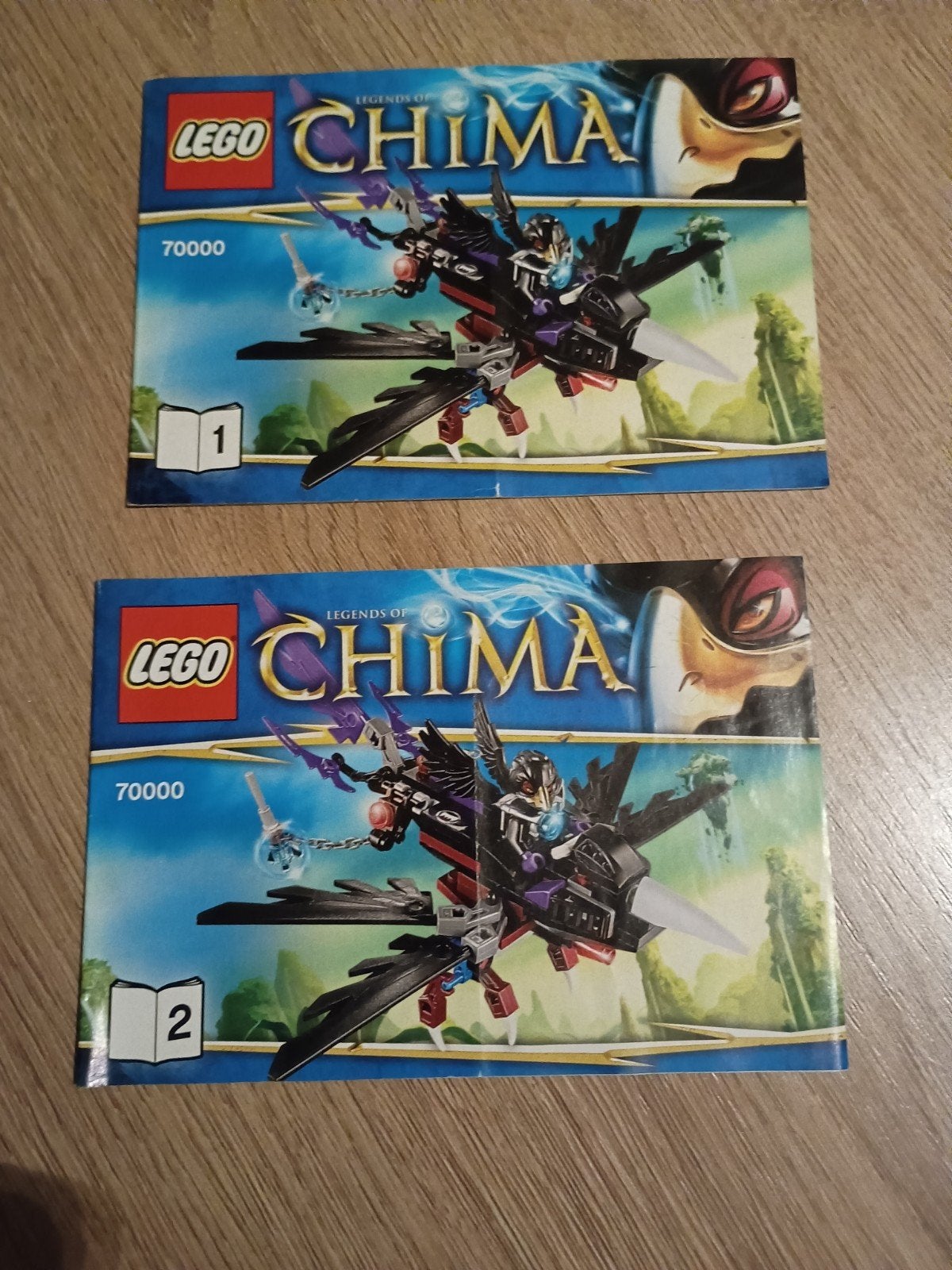 Lego Chima 70000 instructieboekjes (deel 1 en 2), Gebruikt, Overige thema's, Lego, Accessoire