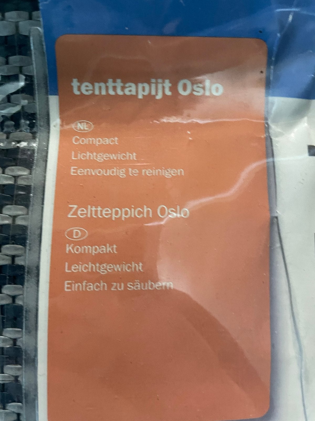 Tenttapijt Oslo 2.5m x 5m - Compact en Lichtgewicht, Caravans en Kamperen, Verzenden, Gebruikt