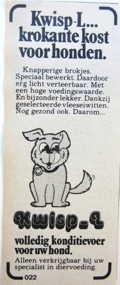 9 vintage advertenties reclames dieren 1975-76 dierenvoer, Ophalen of Verzenden, Gebruikt, Overige typen
