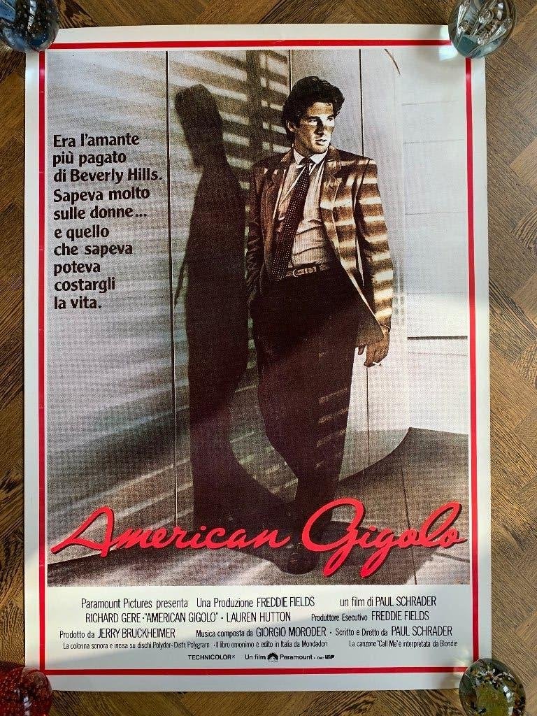 Filmposter movieposter American Gigolo Richard Gere 70x100, Rechthoekig Staand, Ophalen of Verzenden, Zo goed als nieuw, A1 t/m A3