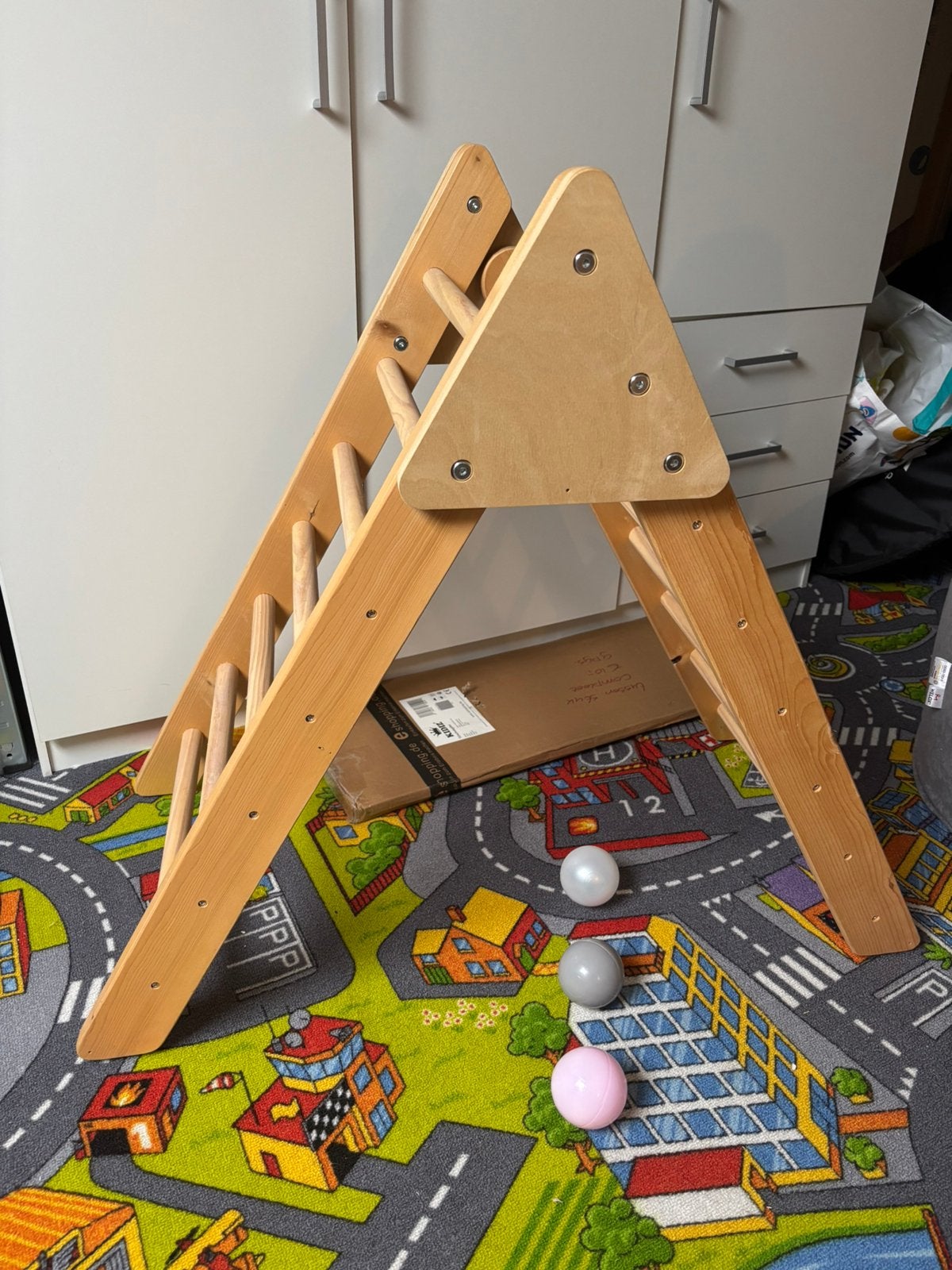 Houten klimrek met glijbaan, Kinderen en Baby's, Ophalen, Nieuw, Overige typen