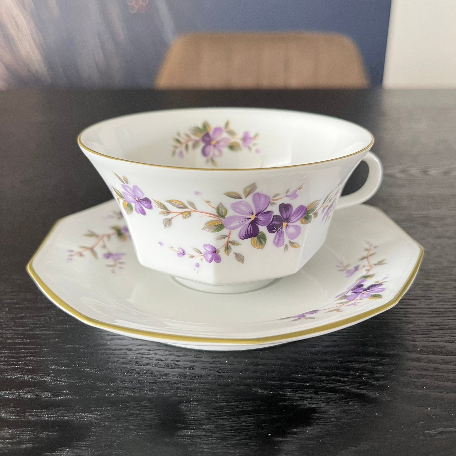 Vintage Winterling Marktleuthen Bavaria kop en schotel, Antiek en Kunst, Ophalen of Verzenden