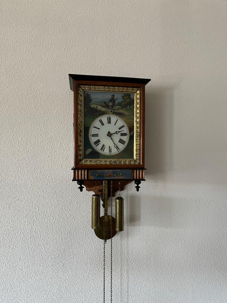 Duitse wand klok, Antiek en Kunst, Antiek | Klokken, Ophalen