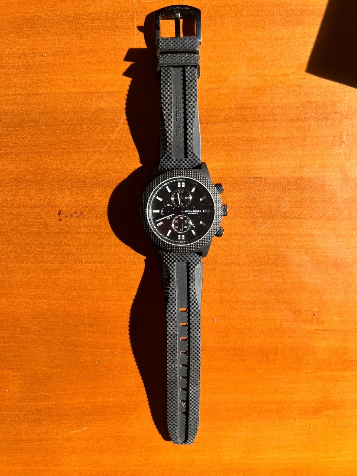 Alpha Sierra Blackhawk Limited Edition 287/978 – Chronograaf, D, Zwart, Ophalen of Verzenden, Zo goed als nieuw