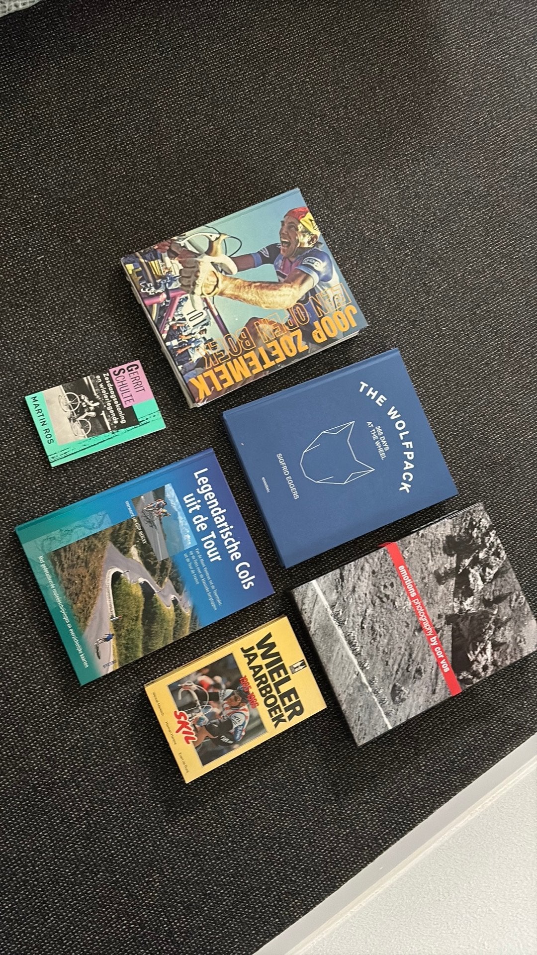6 boeken wielrennen: joop zoetemelk, cor vos foto etc, Ophalen of Verzenden, Zo goed als nieuw, Lopen en Fietsen