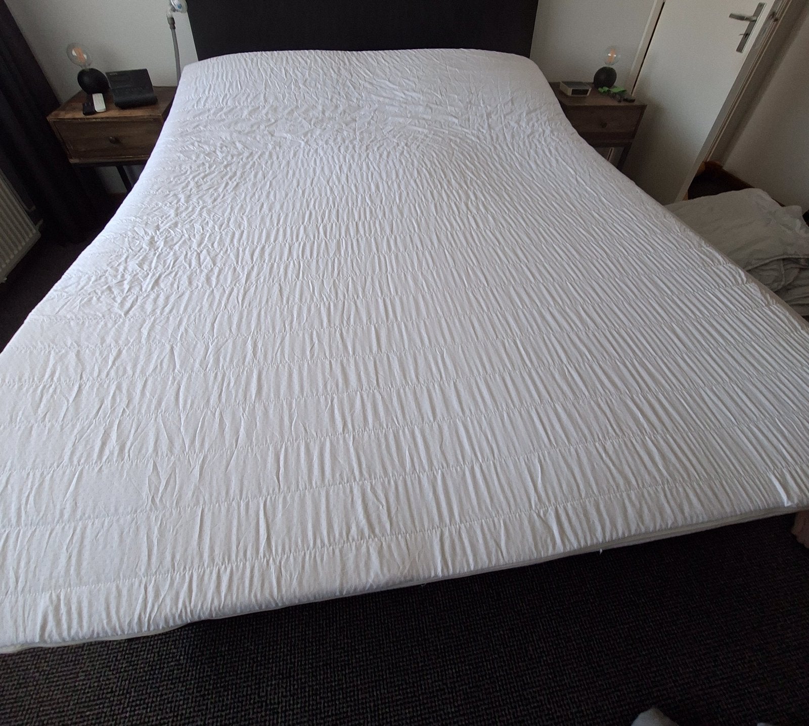 Te koop zgan topmatras 160/200 ( 4 maanden gebruikt), Ophalen, Zo goed als nieuw, Tweepersoons, 160 cm