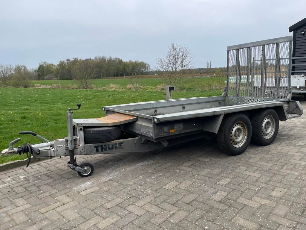 Brenderup machinetransporter aanhanger 300x160cm 2700KG, Auto diversen, Aanhangers en Bagagewagens, Ophalen, Zo goed als nieuw