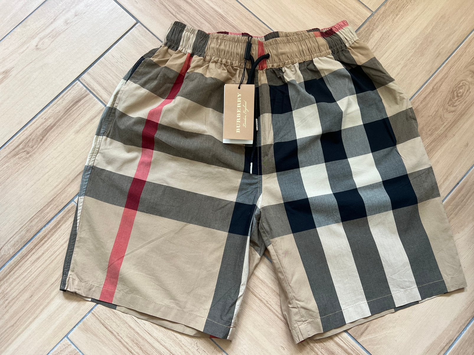Burberry zwembroek nieuw, Ophalen of Verzenden, Maat 56/58 (XL), Beige, Zwemshort